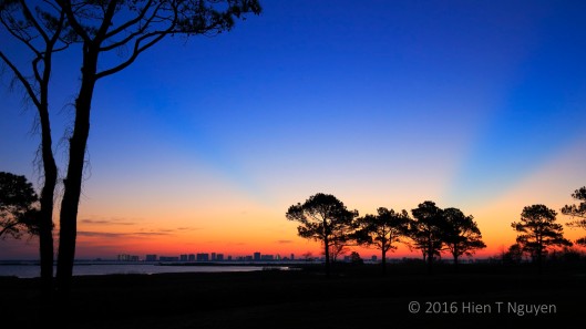 Sunrise over Ocean City, MD as seen from Links at Lighthouse Sound.